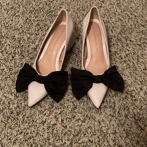 Zara midheel shoe (very light pink)